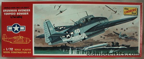 Lindberg 1/72 Grumman TBF Avenger, 480 plastic model kit